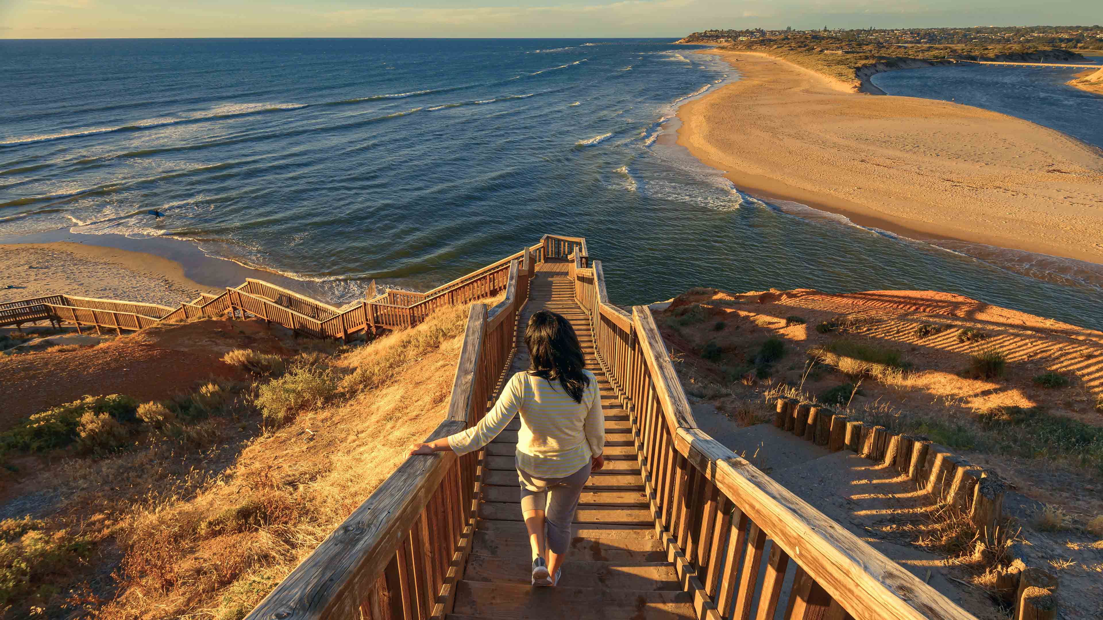 Port Noarlunga boardwalk Adelaide, Australia